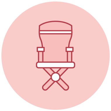 Sandalye. Web simgesi basit illüstrasyon