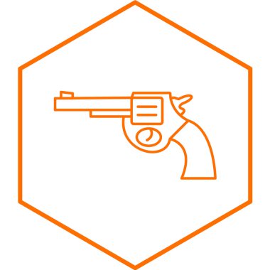 Revlover simgesinin vektör illüstrasyonu