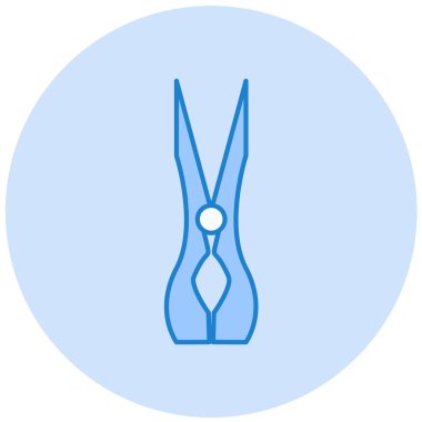 Makas. Web simgesi basit illüstrasyon