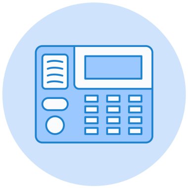 Hesap makinesi. Web simgesi basit illüstrasyon