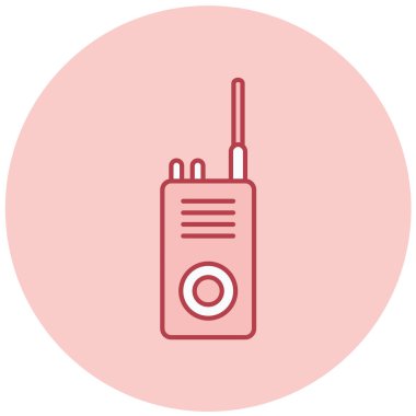 Radyo. Web simgesi basit illüstrasyon