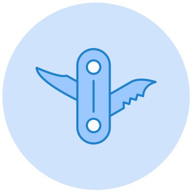 bıçak ikonu, vektör stili. Beyazda izole edilmiş basit illüstrasyon