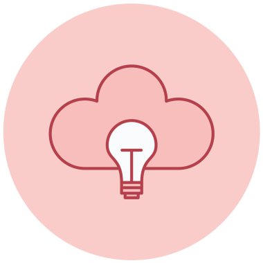 Bulut. Web simgesi basit tasarım