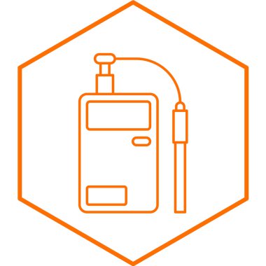 PH Metre simgesinin vektör illüstrasyonu