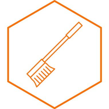 Temizleme araçlarının vektör illüstrasyonu simgesi