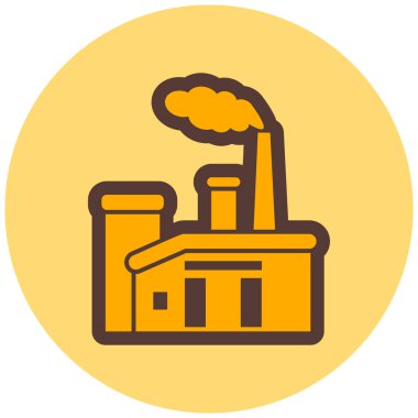 Fabrika. Web simgesi basit tasarım