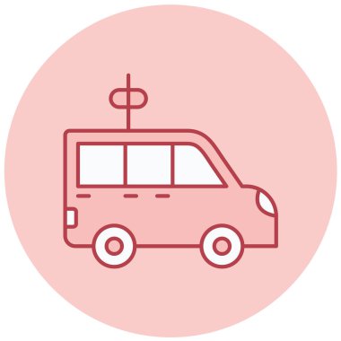 - Araba. Web simgesi basit illüstrasyon