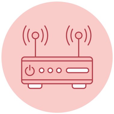 Yönlendirici. Web simgesi basit illüstrasyon