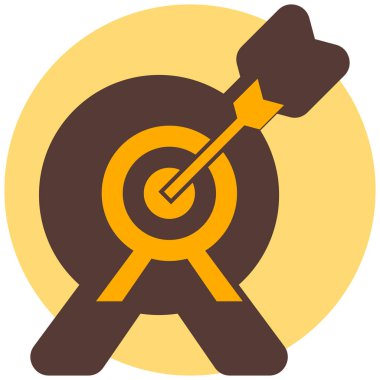 Hedef. Web simgesi basit illüstrasyon