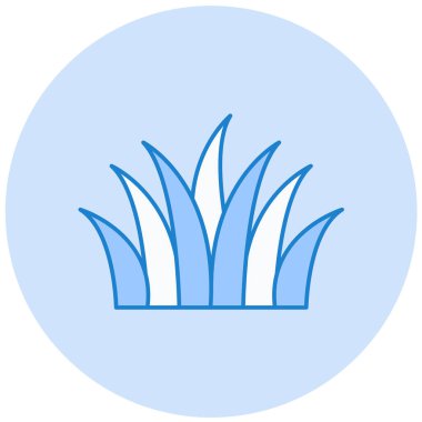 güzel ot vektör simgesi  