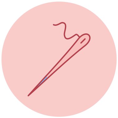 Bir iğne simgesinin vektör illüstrasyonu