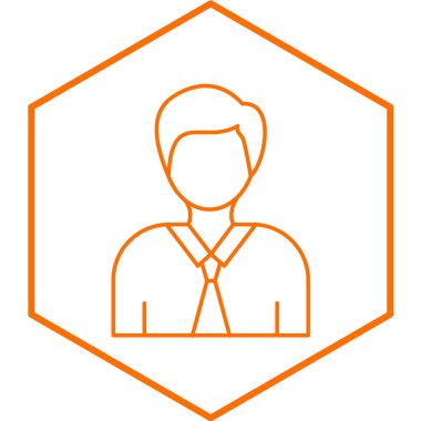 Profesör simgesi, vektör illüstrasyonu