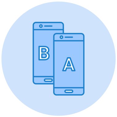 Cep telefonu. Web simgesi basit illüstrasyon