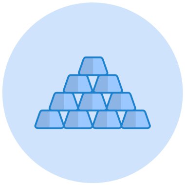 Altın piramidin vektör çizimi