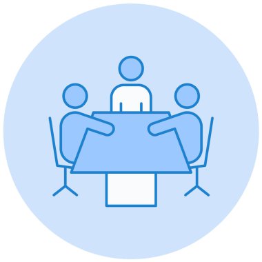 business team vektör simgesi modern basit illüstrasyon