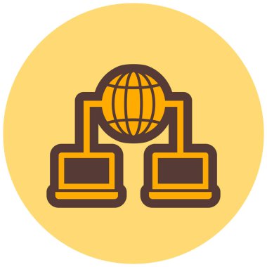 küresel ağ. Basit resimleme