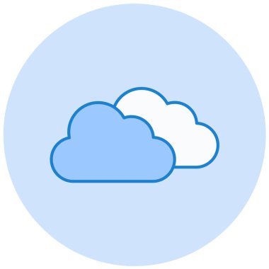 Bulut. Web simgesi basit illüstrasyon