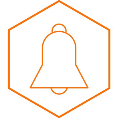 Çan simgesi vektör illüstrasyonu