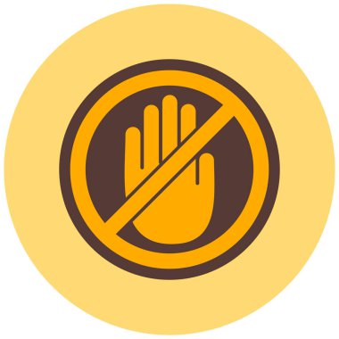 - Hayır. Web simgesi vektör illüstrasyonu