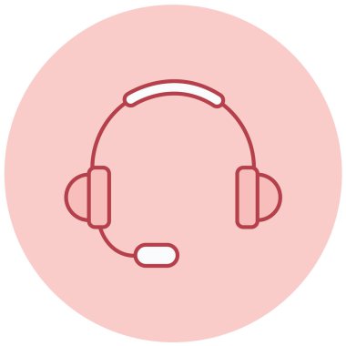 Kulaklık. Web simgesi basit tasarım