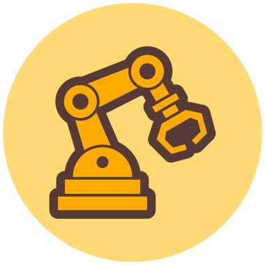 robot. Web simgesi basit illüstrasyon