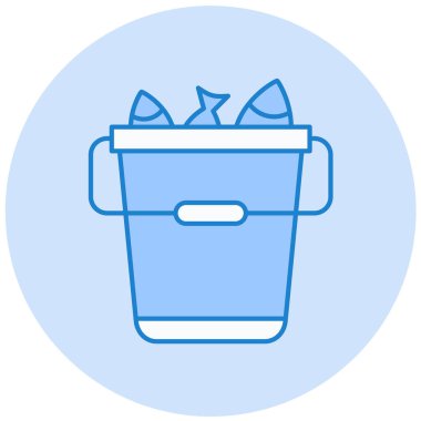 Kova. Web simgesi basit illüstrasyon