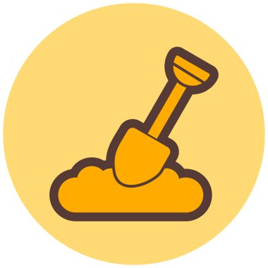 Kürek. Web simgesi basit illüstrasyon