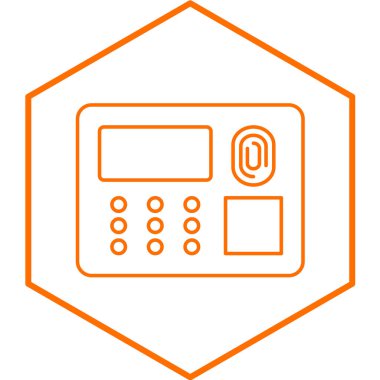 Parmak izi erişiminin vektör illüstrasyonu