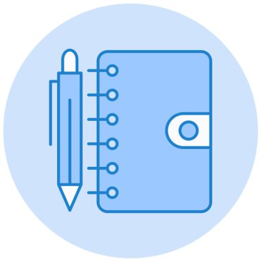 Kalem. Web simgesi basit illüstrasyon