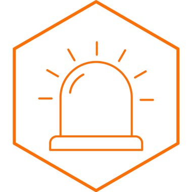 Uyarı satırı vektör simgesi