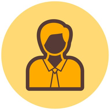 avatar. Web simgesi basit illüstrasyon