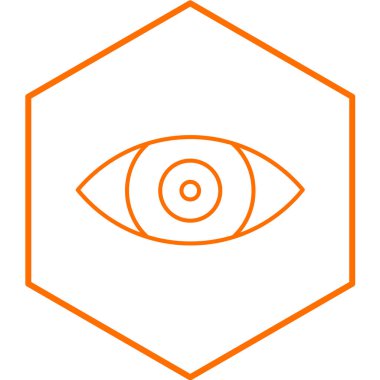 Göz simgesinin vektör illüstrasyonu