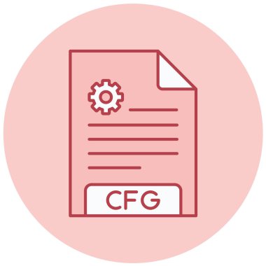 dosya biçimi simgesi, vektör illüstrasyonu