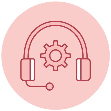 Destek. Web simgesi basit tasarım