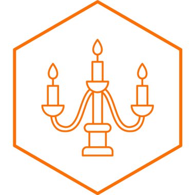 Mum alev ikonu. Beyaz arkaplanda izole edilmiş web tasarımı için mum yakma vektör simgeleri