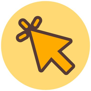 İmleç. Web simgesi basit illüstrasyon