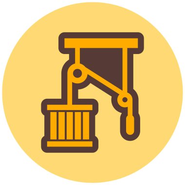 İnşaat. Web simgesi basit illüstrasyon