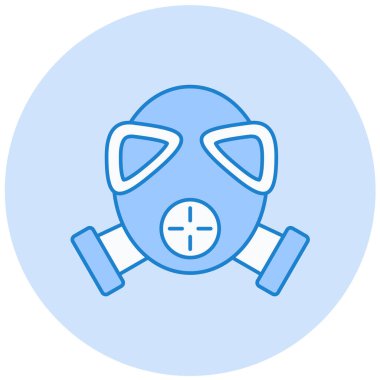 Maske. Web simgesi basit illüstrasyon