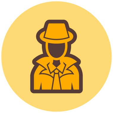 Maskeli adam, vektör illüstrasyonu.