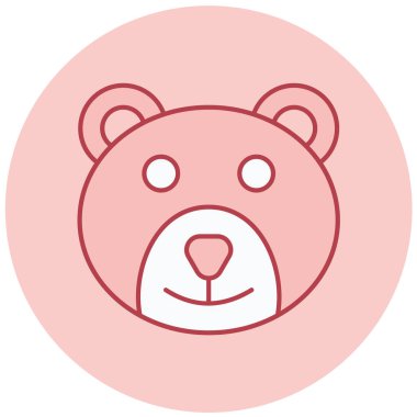 Ayı. Web simgesi basit illüstrasyon