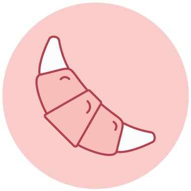 kruvasan simge vektör çizim