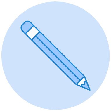 Kalem. Web simgesi basit illüstrasyon