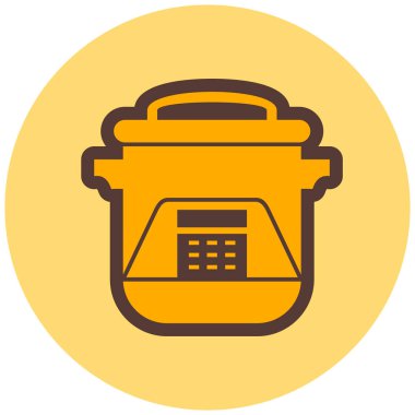 Yemek. Web simgesi basit illüstrasyon