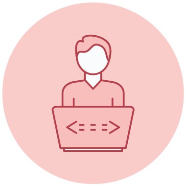 avatar. Web simgesi basit illüstrasyon
