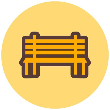 Yedek kulübesi Web simgesi basit illüstrasyon