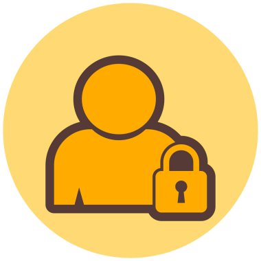 kullanıcı. Web simgesi basit illüstrasyon