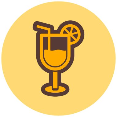 Kokteyl. Web simgesi basit tasarım