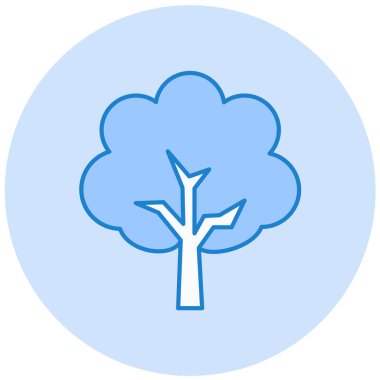 Ağaç. Web simgesi basit illüstrasyon