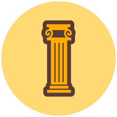 Sütun. Web simgesi basit tasarım