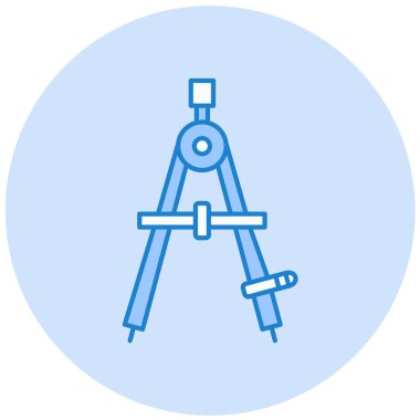 Pusula. Web simgesi basit illüstrasyon